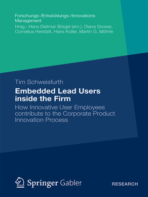 cover image of Embedded Lead Users inside the Firm